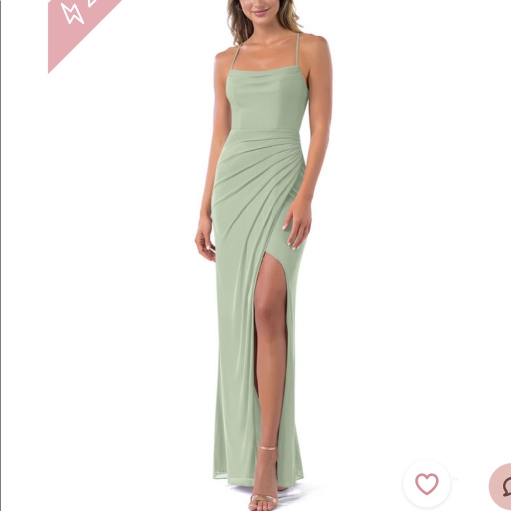 Dusty Sage Azazie Bridesmaid Dress